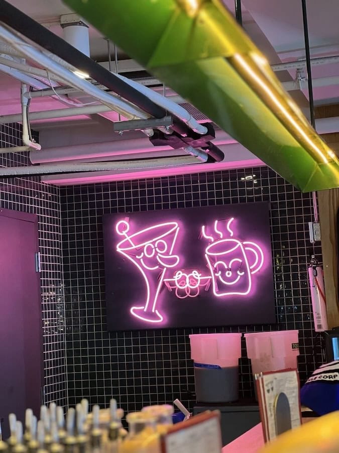 Middle Child Clubhouse restaurant neon signs in Philadelphia
