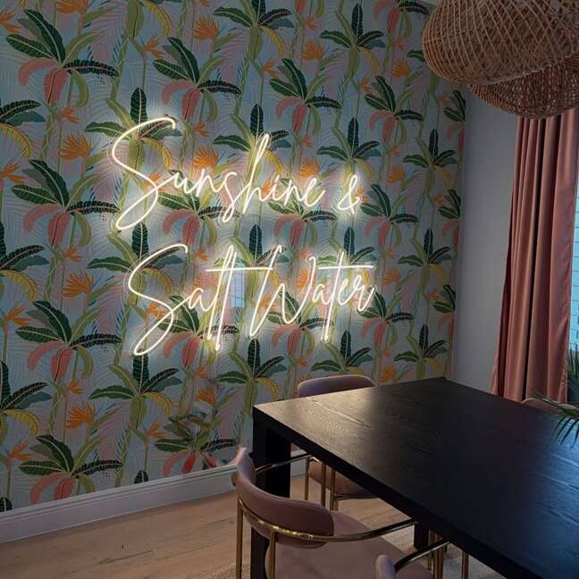 airbnb led custom neon sign holiday rental