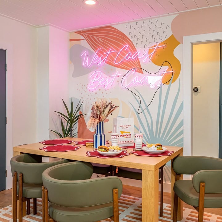 airbnb property custom led neon sign wall art