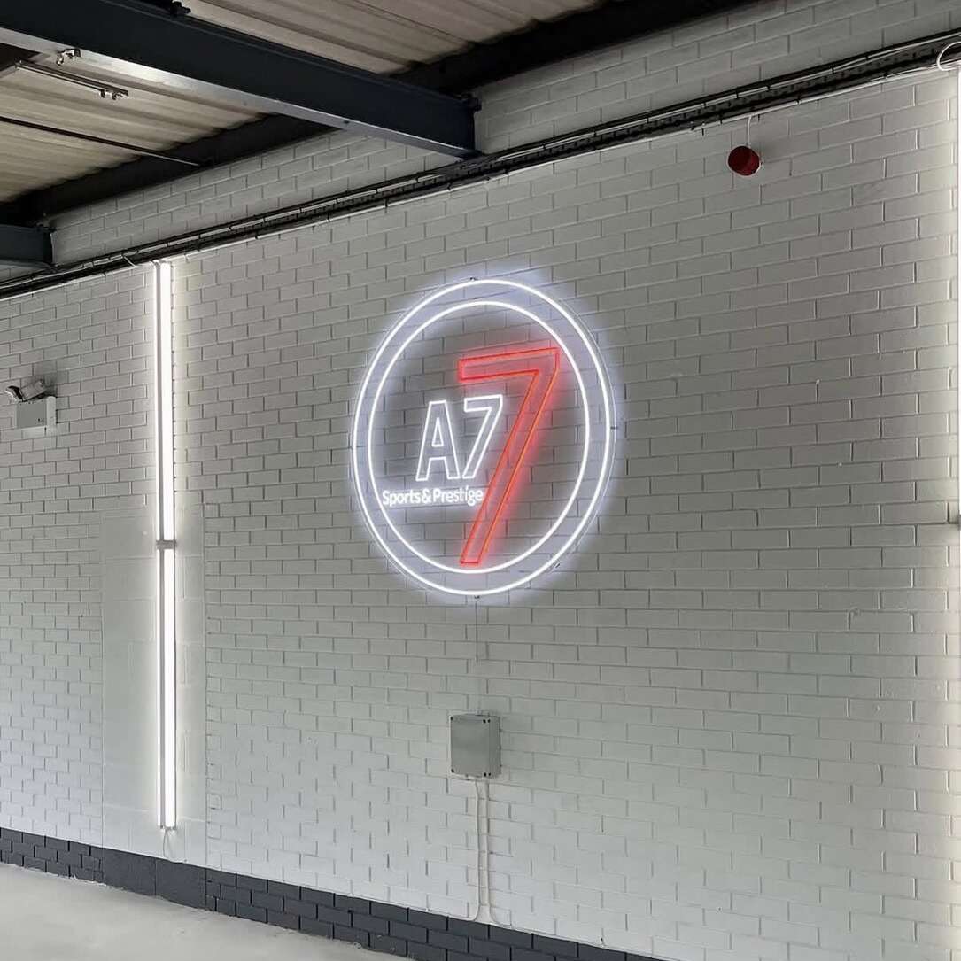 auto detailing shop custom neon sign