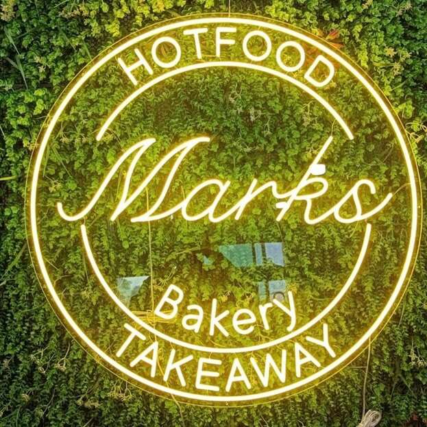 circle custom led neon sign for bakery store