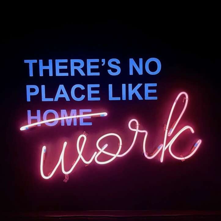 coworking space custom glass neon sign