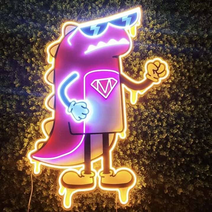 custom logo neon sign for youtube channel