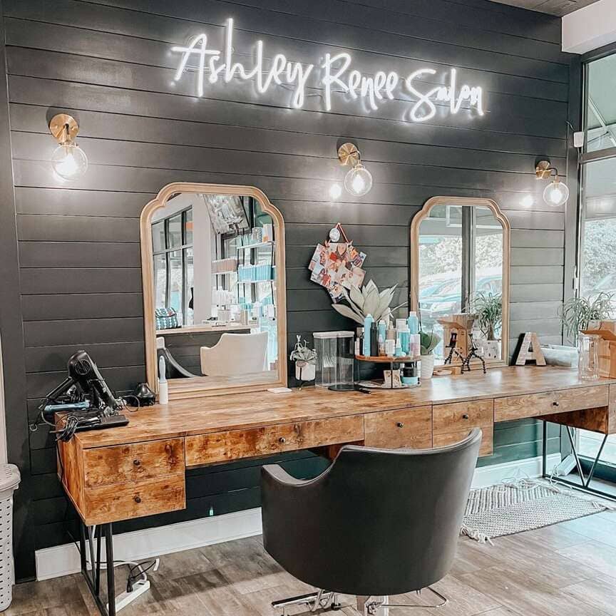 salon and spa custom neon sign