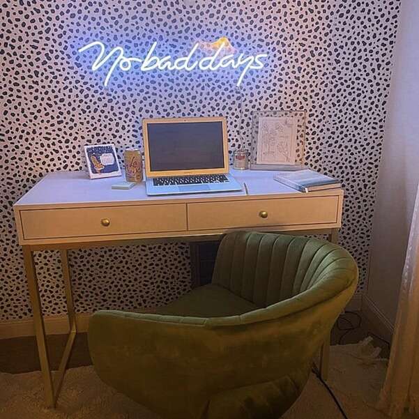 small led neon sign for office space at home
