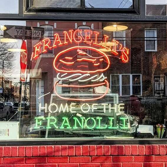 window vintage glass neon sign for bakery