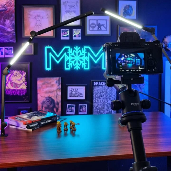 youtube video custom neon sign for channel logo