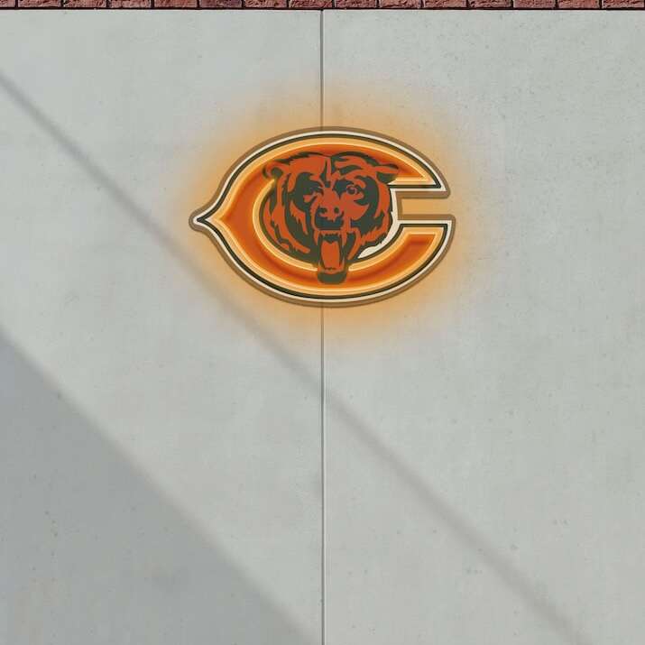 Chicago Bears football noen sign