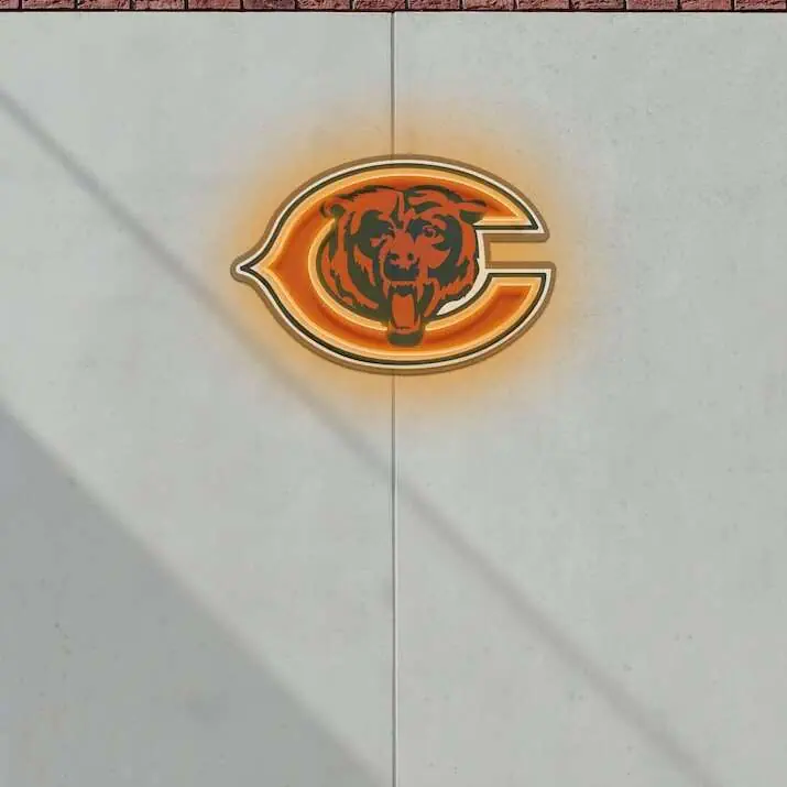 Chicago Bears football noen sign