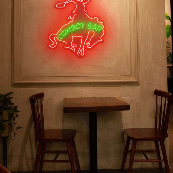 Cowboy Bar Neon Sign