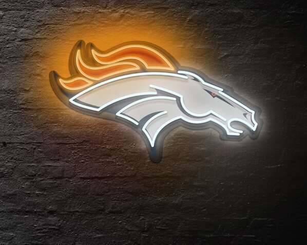 Denver Broncos Football Neon Sign home decor