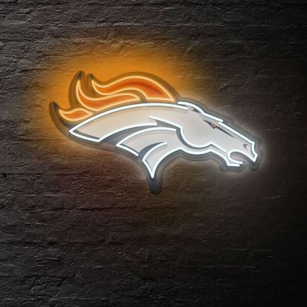 Denver Broncos Football Neon Sign home decor