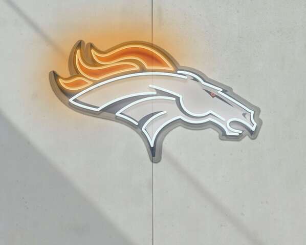 Denver Broncos Football Neon Sign