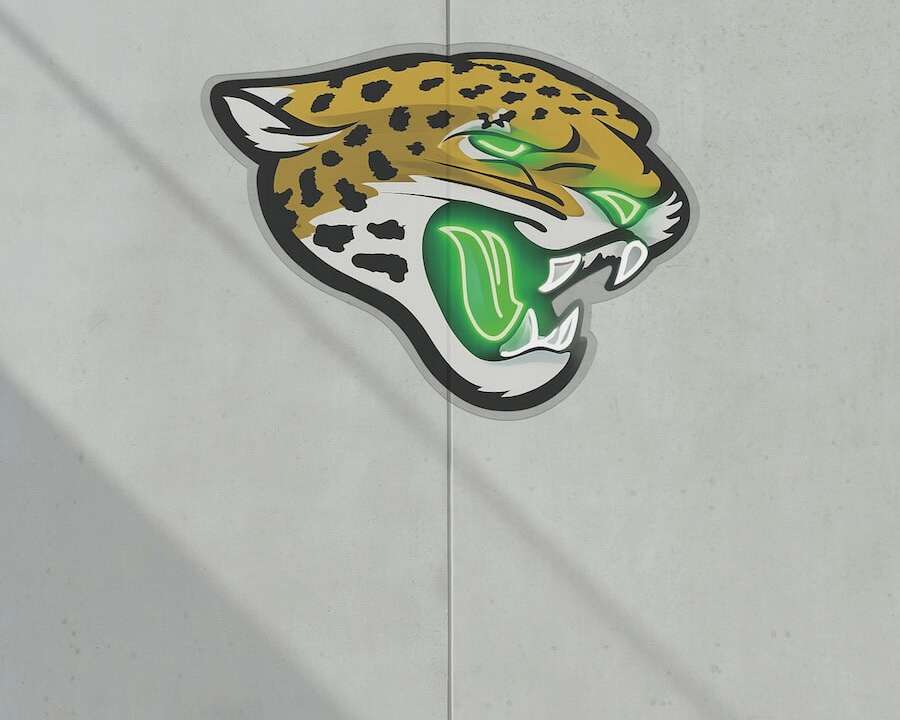 Jacksonville Jaguars Football Neon Sign