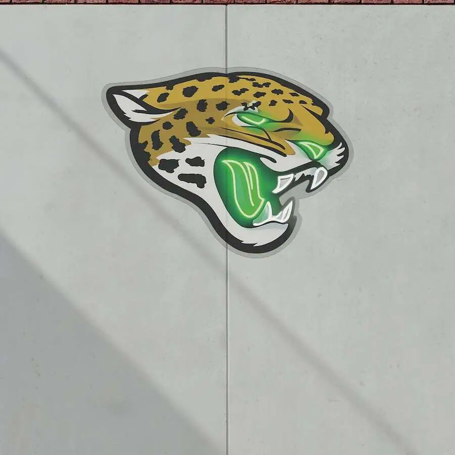 Jacksonville Jaguars Football Neon Sign