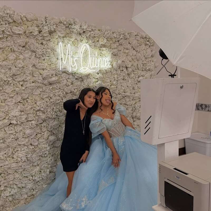 bridal party neon sign for photo shoot studio