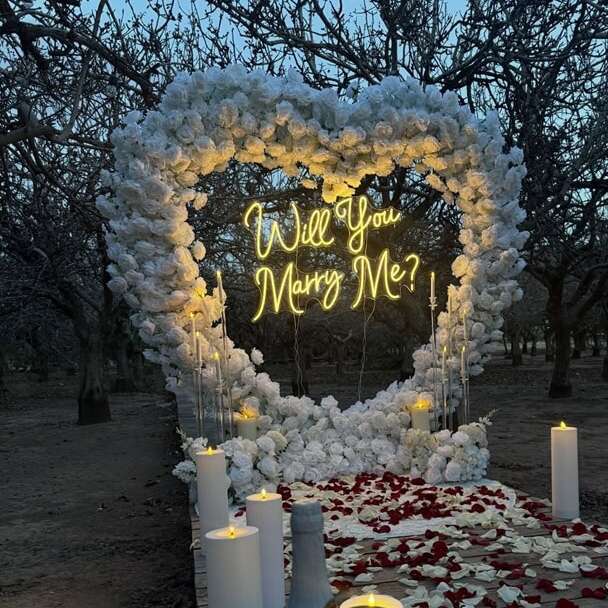 custoj led neon sign for proposal party