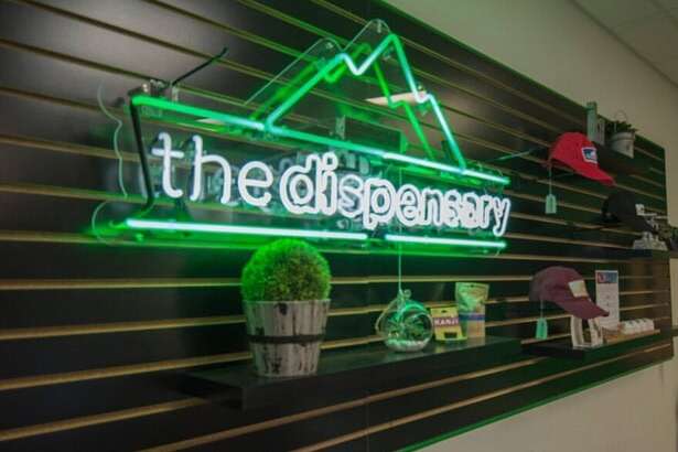 custom glass neon sign for dispensary