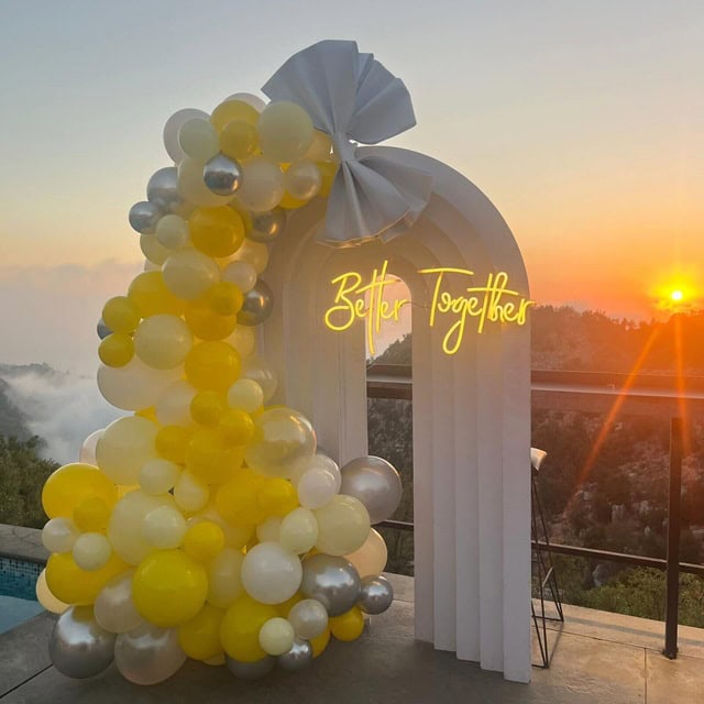 custom led neon sign for bridal shower and wedding