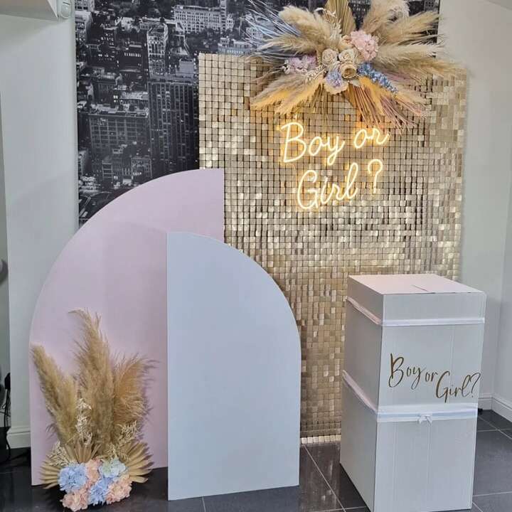 custom neon sign for baby shower gender reveal