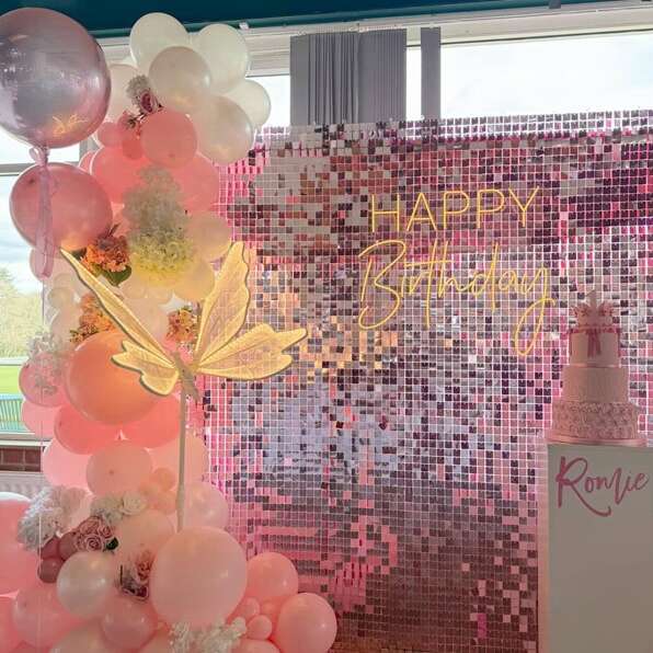 custom neon sign for birthday decor, photo backdrop