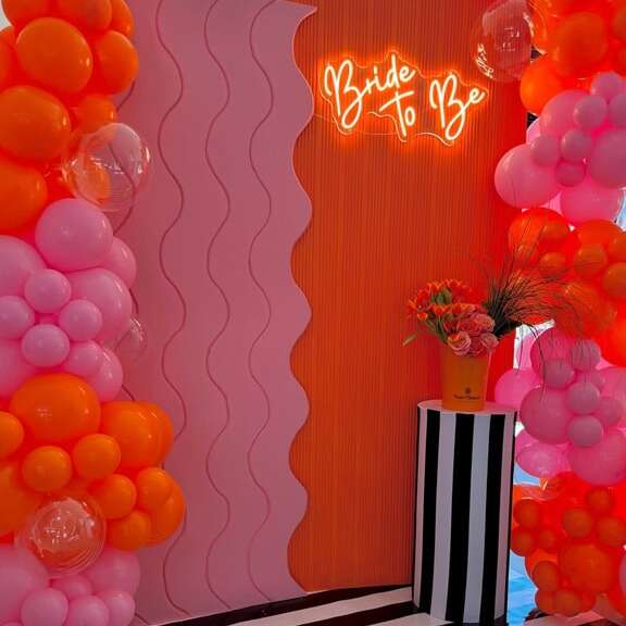 custom neon sign for bridal shower