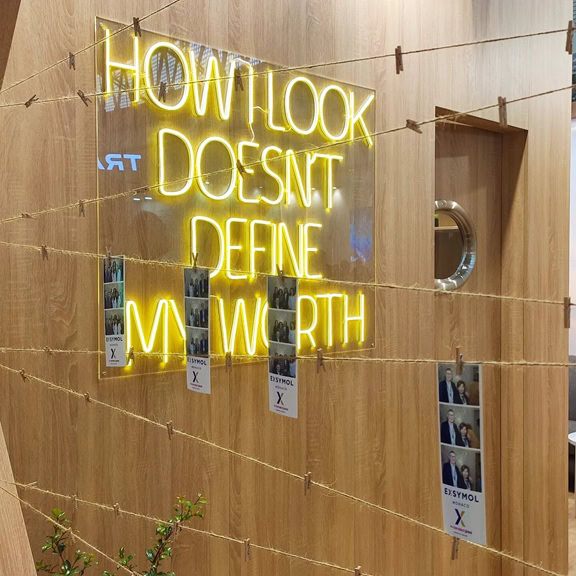 custom neon sign for business event decor