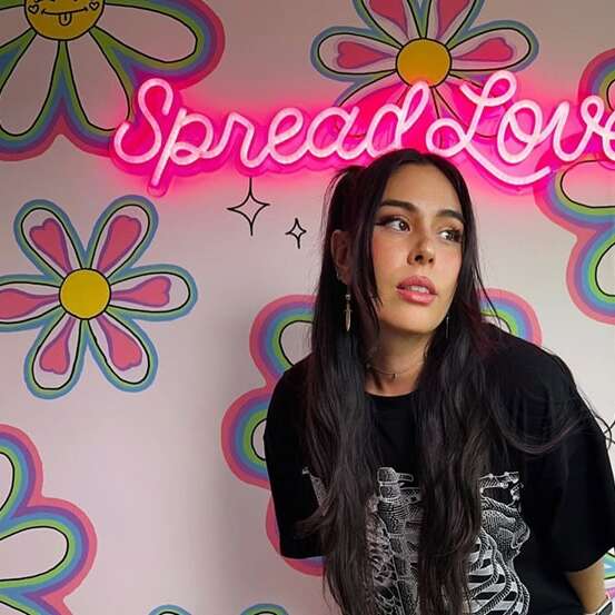 custom neon sign for influencer good for photo shooting