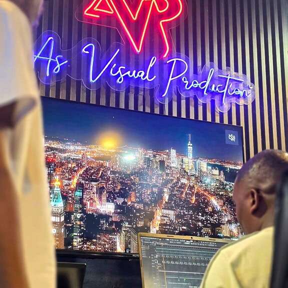 custom neon sign for video editing