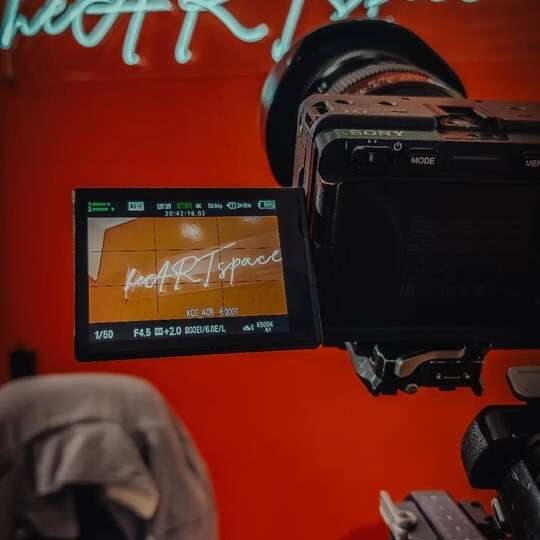 custom neon sign for video making, film making