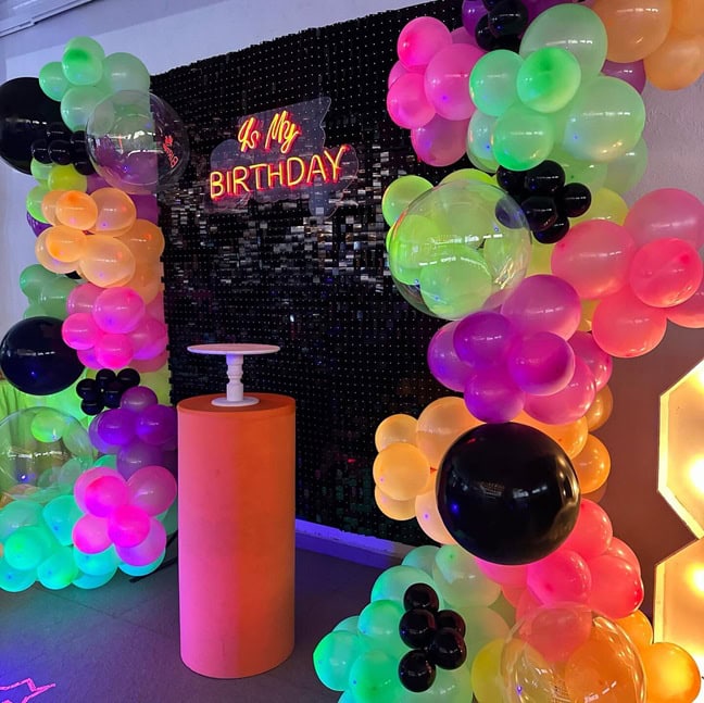 happy birthday custom neon sign for party
