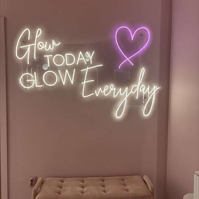 office motivation neon sign for office space