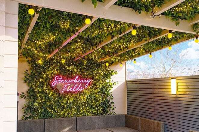 outdoor patio led neon sign