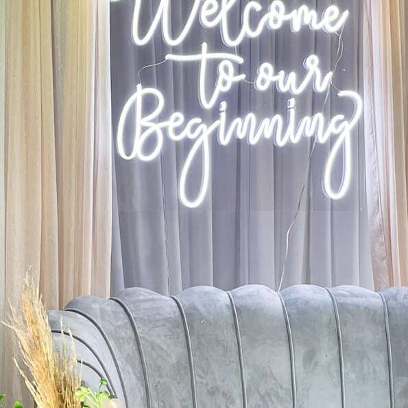 white led neon sign for proposal