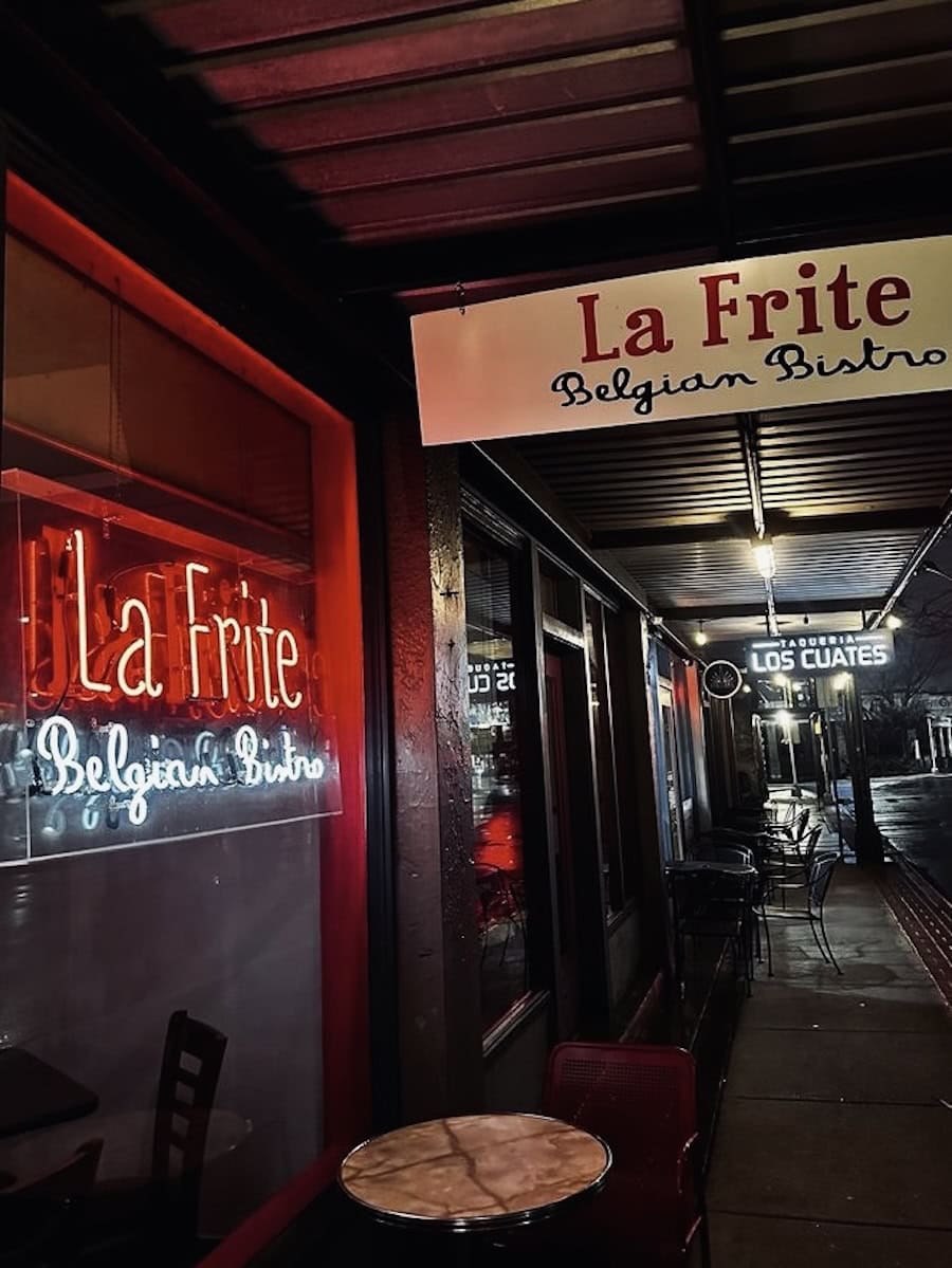 La Frite Belgian Bistro neon sign