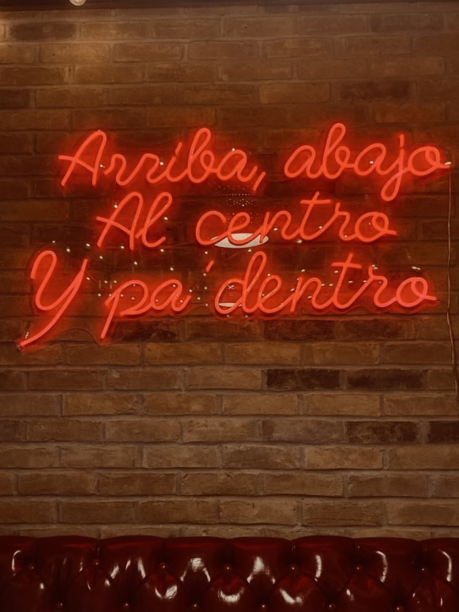 Maria Bonita mexican restaurant neon sign