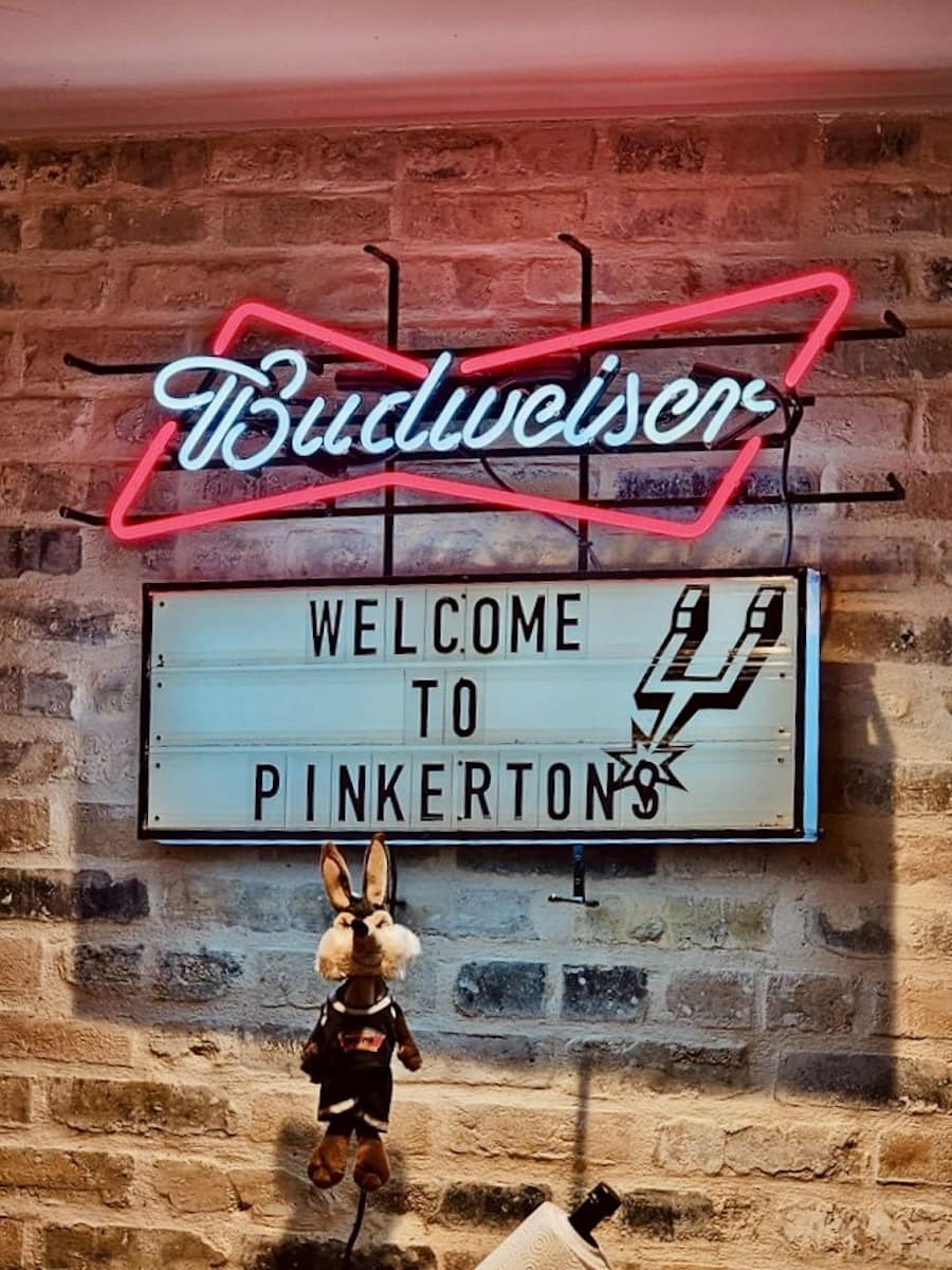 Pinkerton's Barbecue beer neon sign