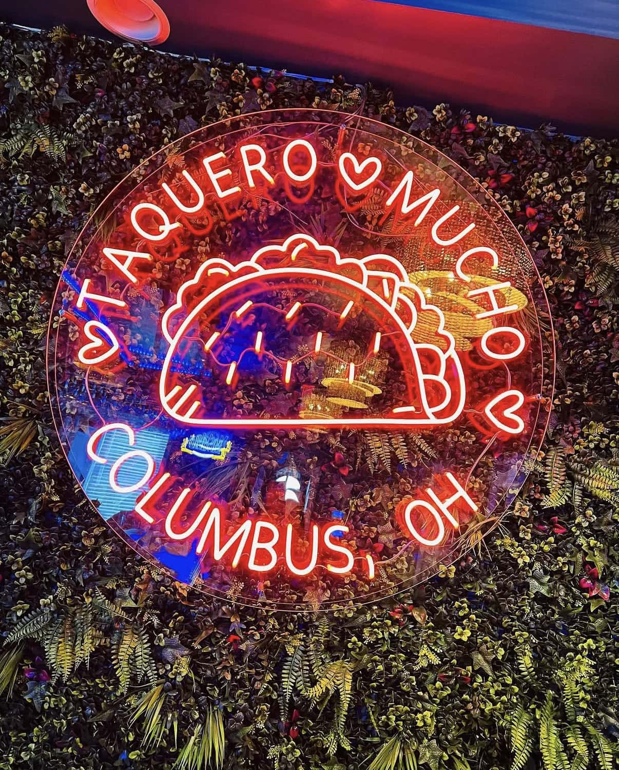 Taquero MuchoLupita’s Mexican Cuisine & Bar neon signs in Columbus