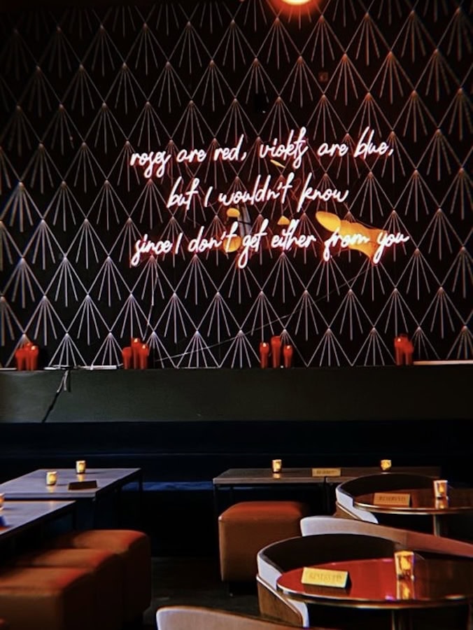Wild Rose Eatery and Bar neon sign