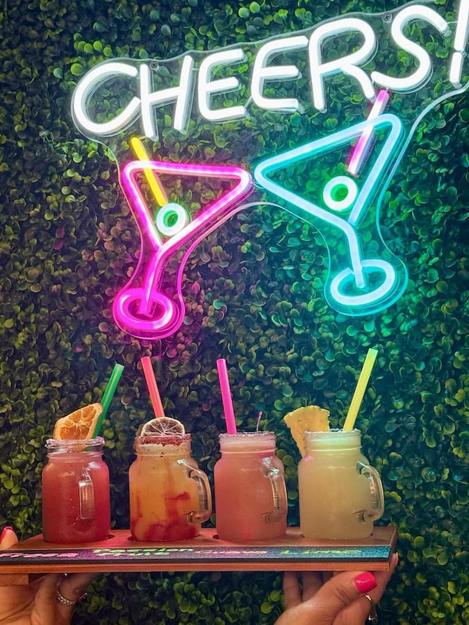 coco mexican restaurant martini cheers neon sign
