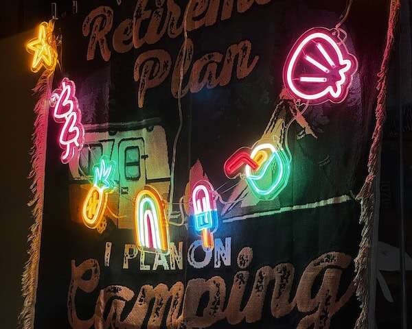 summer string lights summer party neon sign