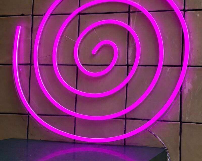 Spiral Circle Abstract room Decor Neon Light