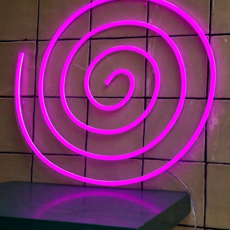 Spiral Circle Abstract room Decor Neon Light