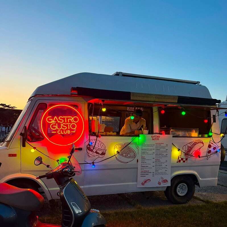 small led neon sign for mobile food truck